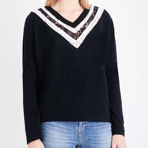 The Kooples black wool & cashmere sweater size 2